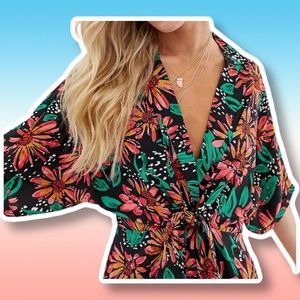 ASOS Romper in Tropical Floral
